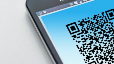 qr code on phone