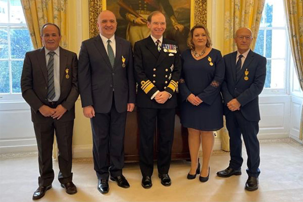 Edgar Triay of GHITA as he receives The Gibraltar Award.